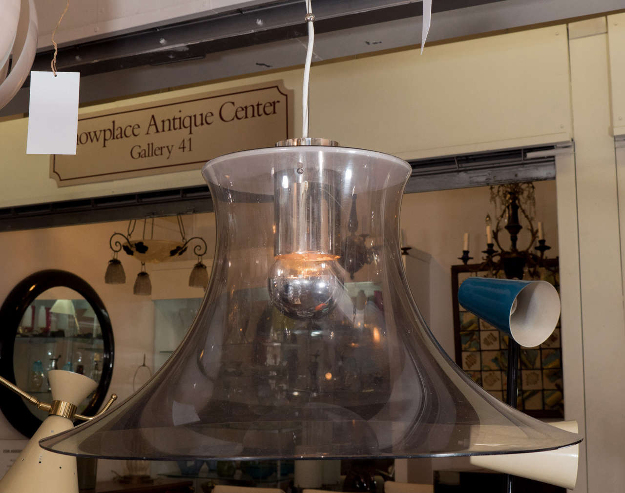 Italian 1970s Perspex Pendant Light