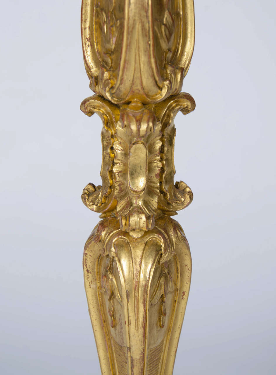 Rococo Revival A pair of 19th century Torcheres