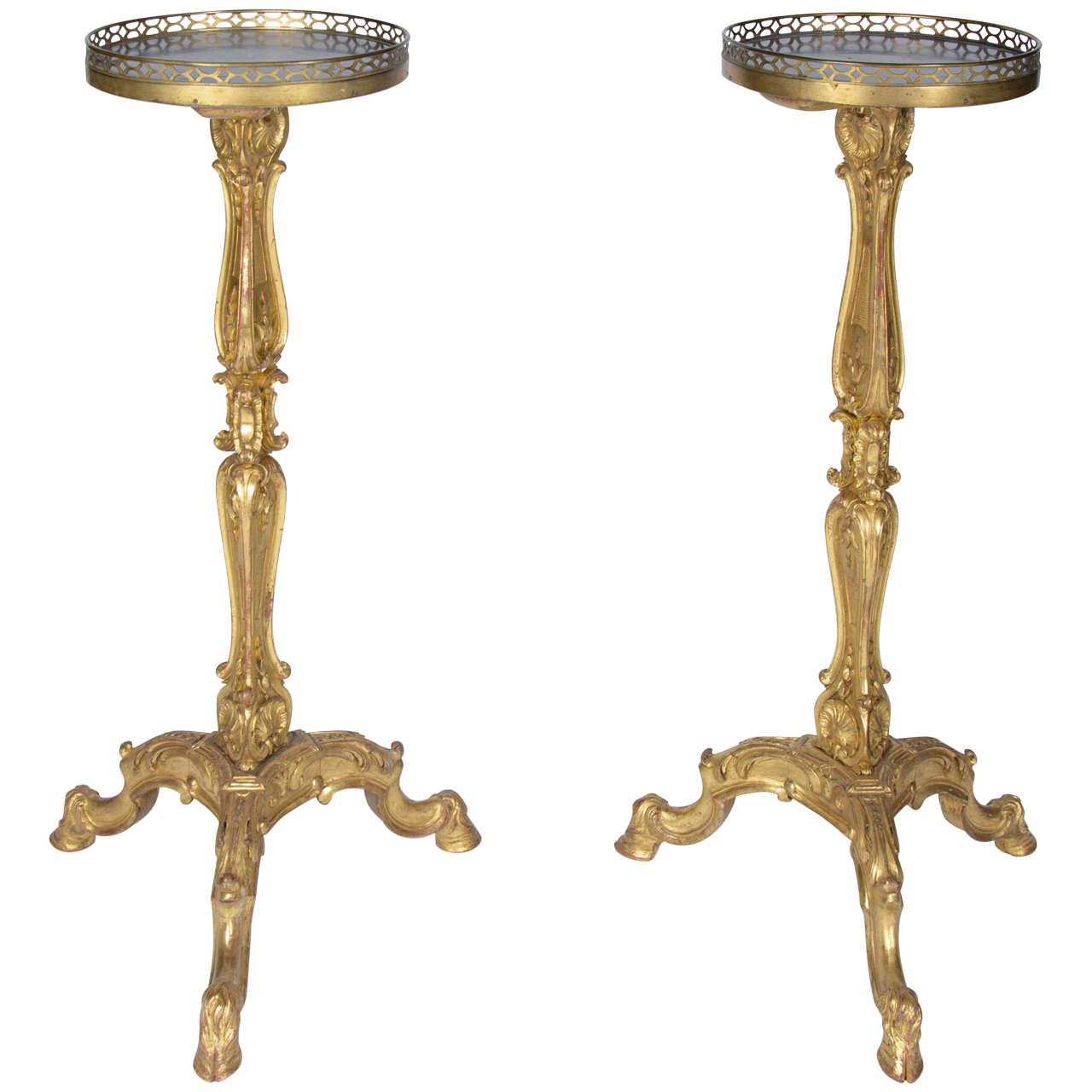 A pair of 19th century Torcheres