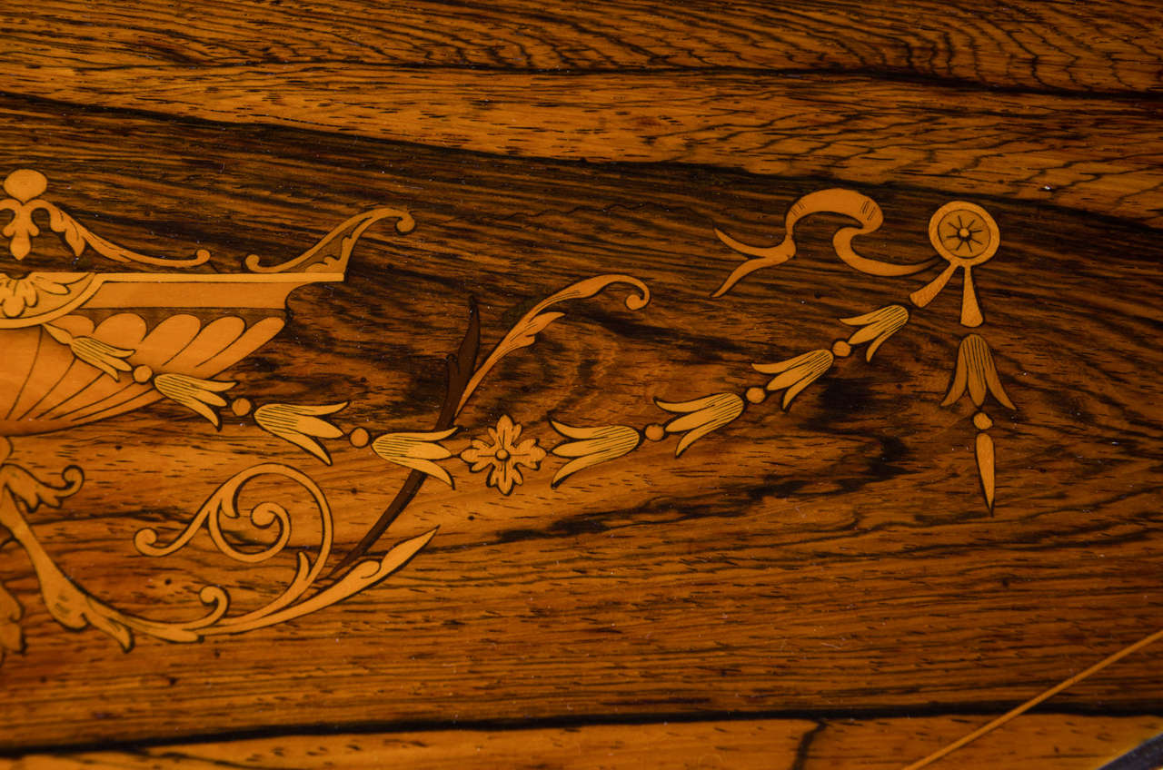 Fine Edwardian Marquetry Drop-Leaf Table 3