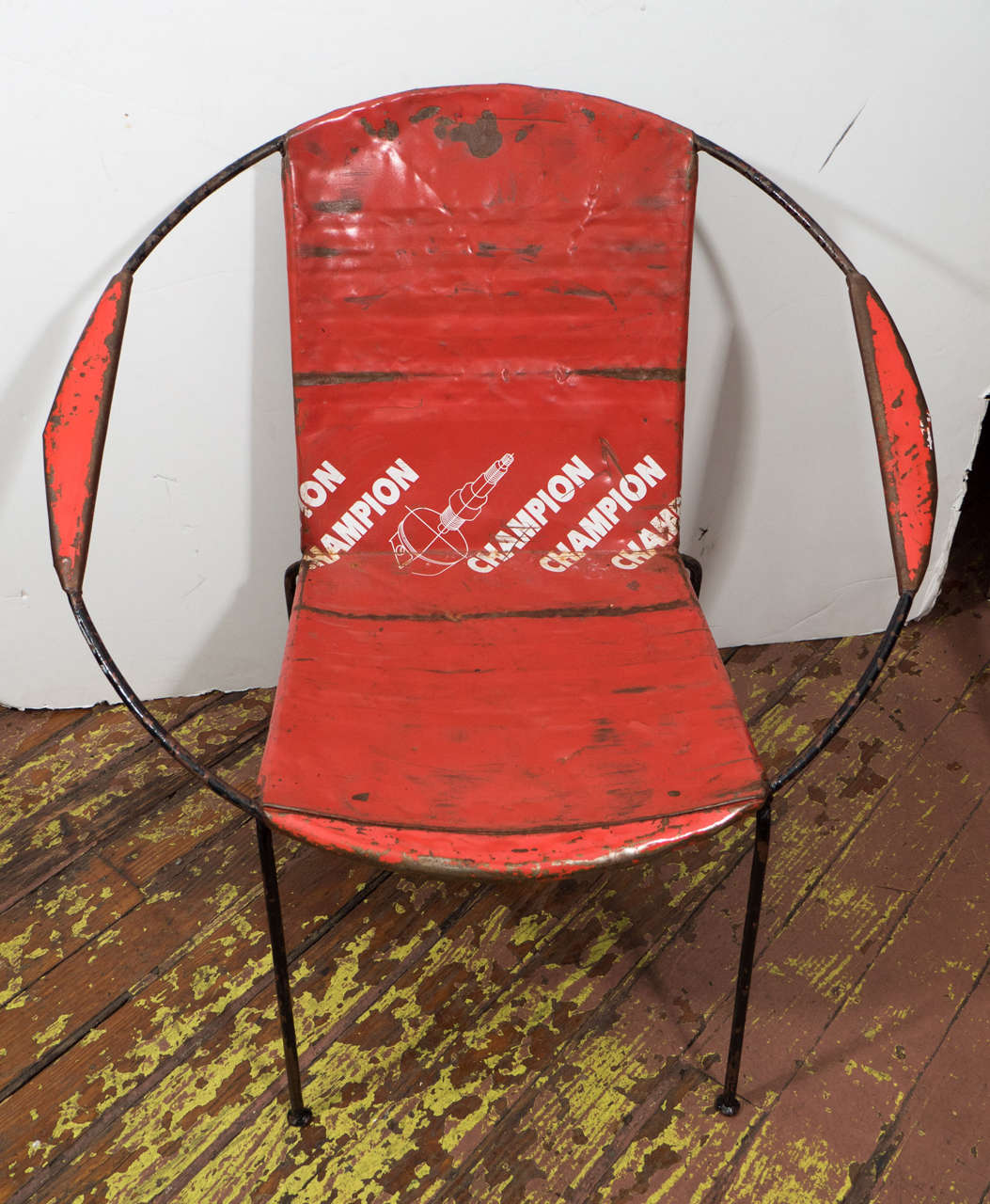 African Oil Barrel Scoop Chair