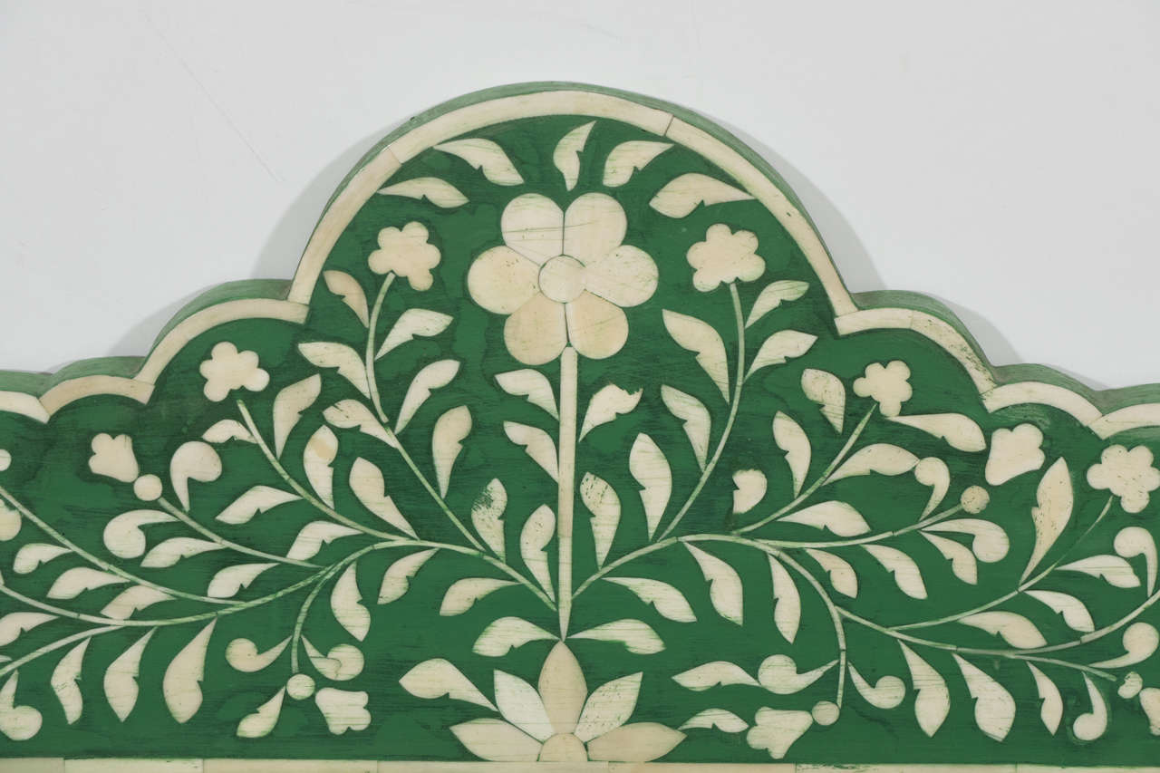 Indian Inlaid Bone Mirror For Sale 2