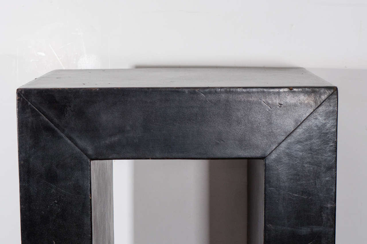American Leather Side Table