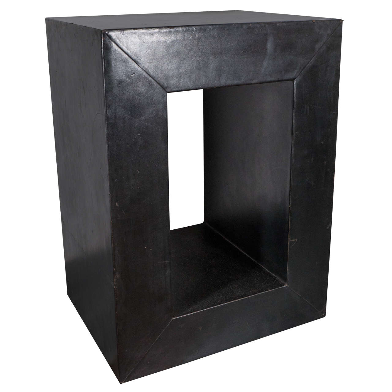 Leather Side Table