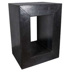 Leather Side Table