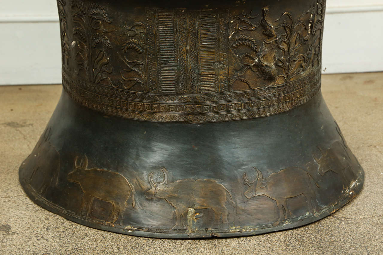 Thai Asian Bronze Rain Drum