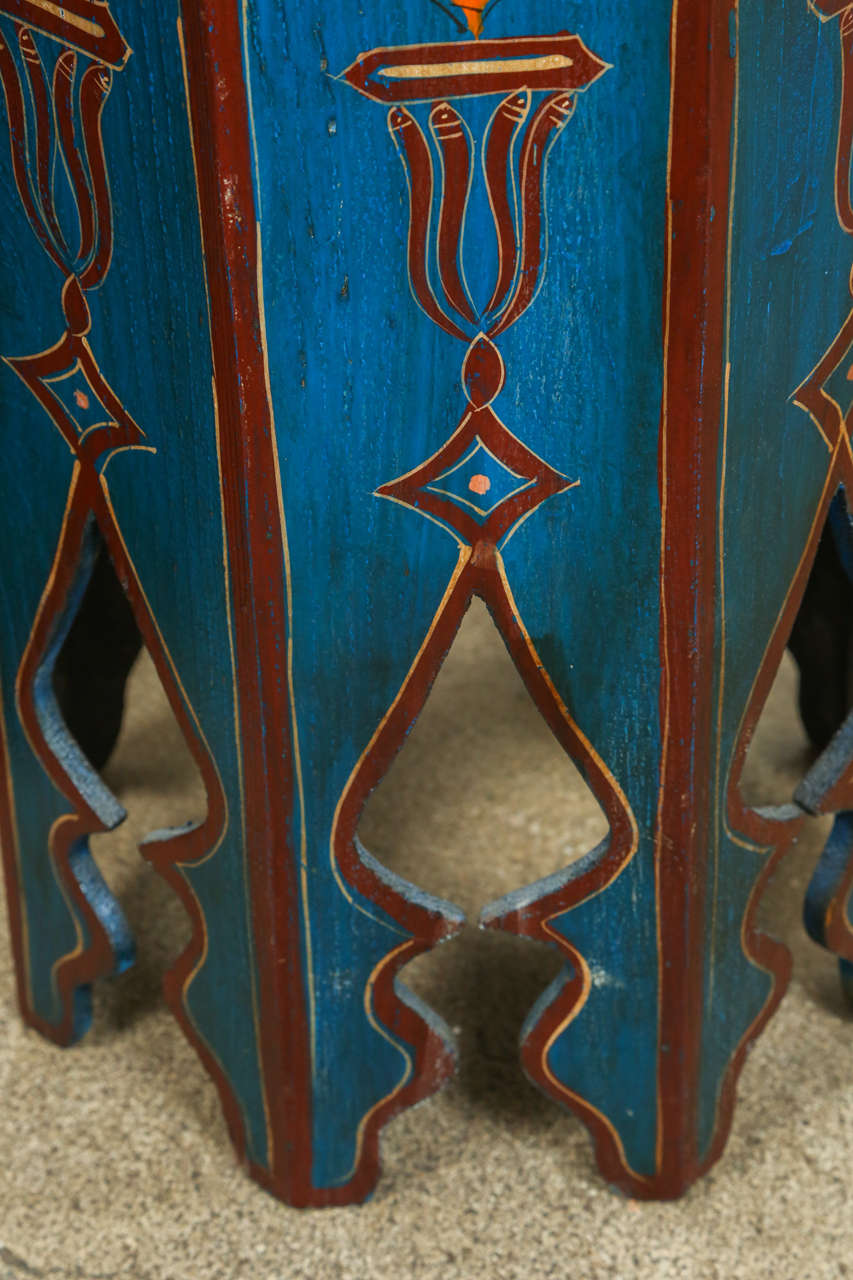 Pair of Moroccan Pedestals Tables 2