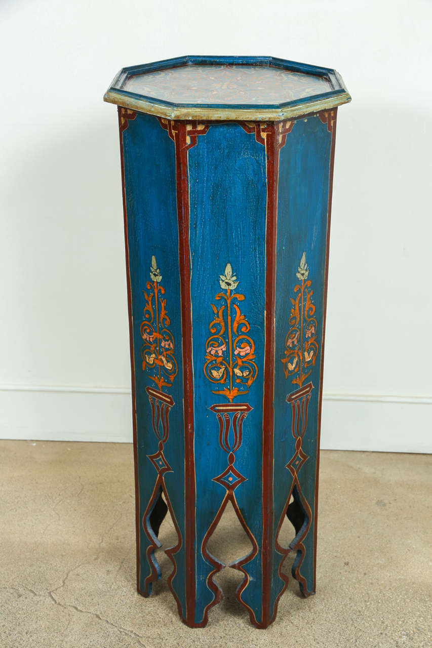 Pair of Moroccan Pedestals Tables at 1stDibs