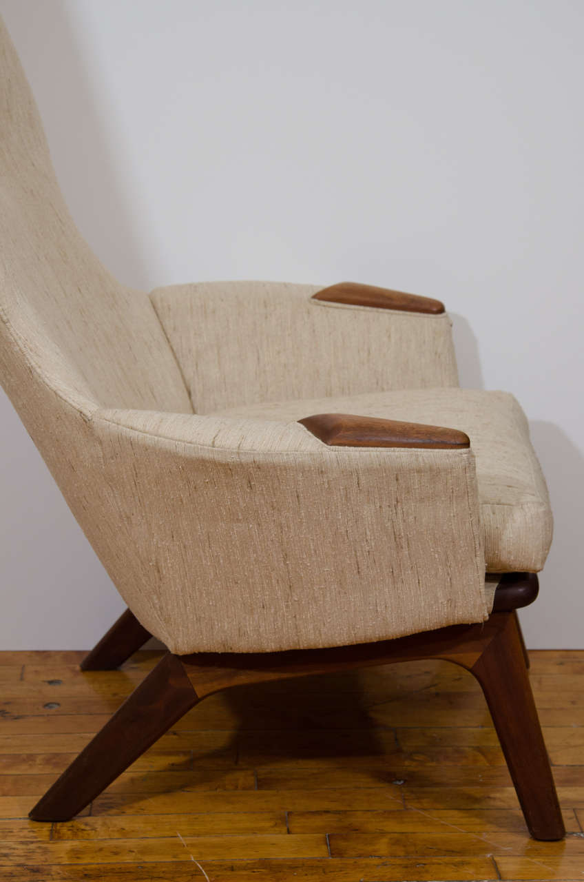 20th Century Great High Back Adrian Pearsall Armchair For Sale
