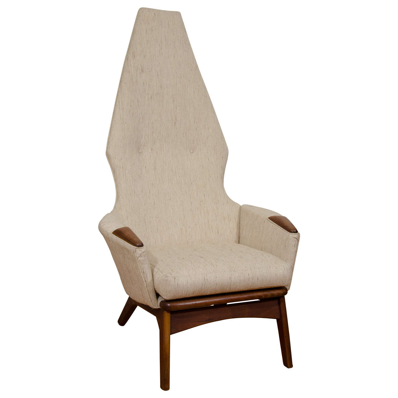 Great High Back Adrian Pearsall Armchair For Sale