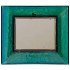 A Midcentury Carlo Scarpa for Venini Glass Frame Wall Mirror 10