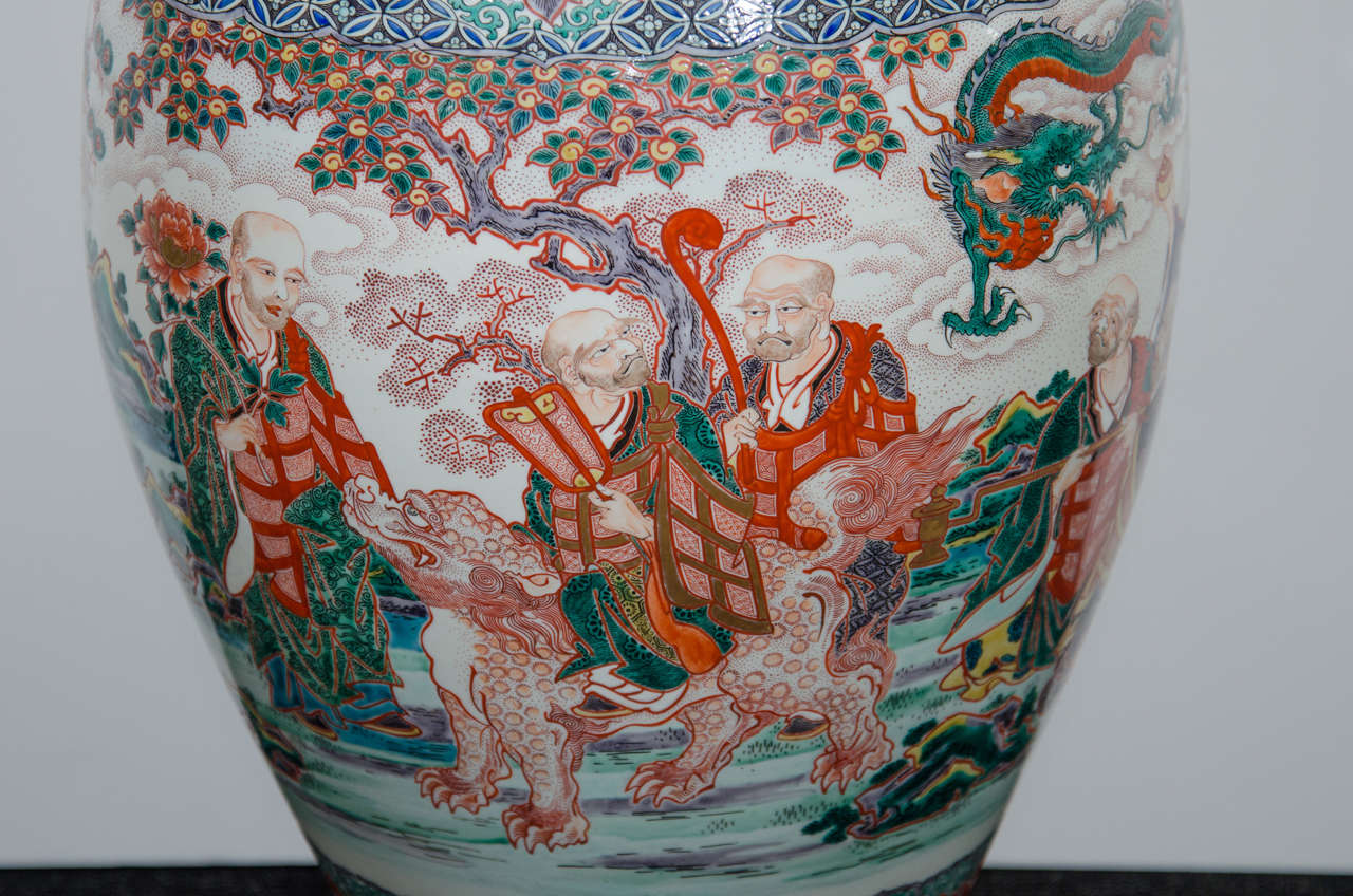 19th Century Meiji Period Japanese Kutani Vase