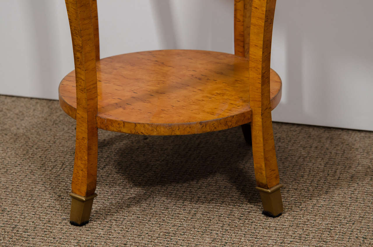 Contemporary Pair of Burl Wood End or Side Tables In Good Condition In New York, NY