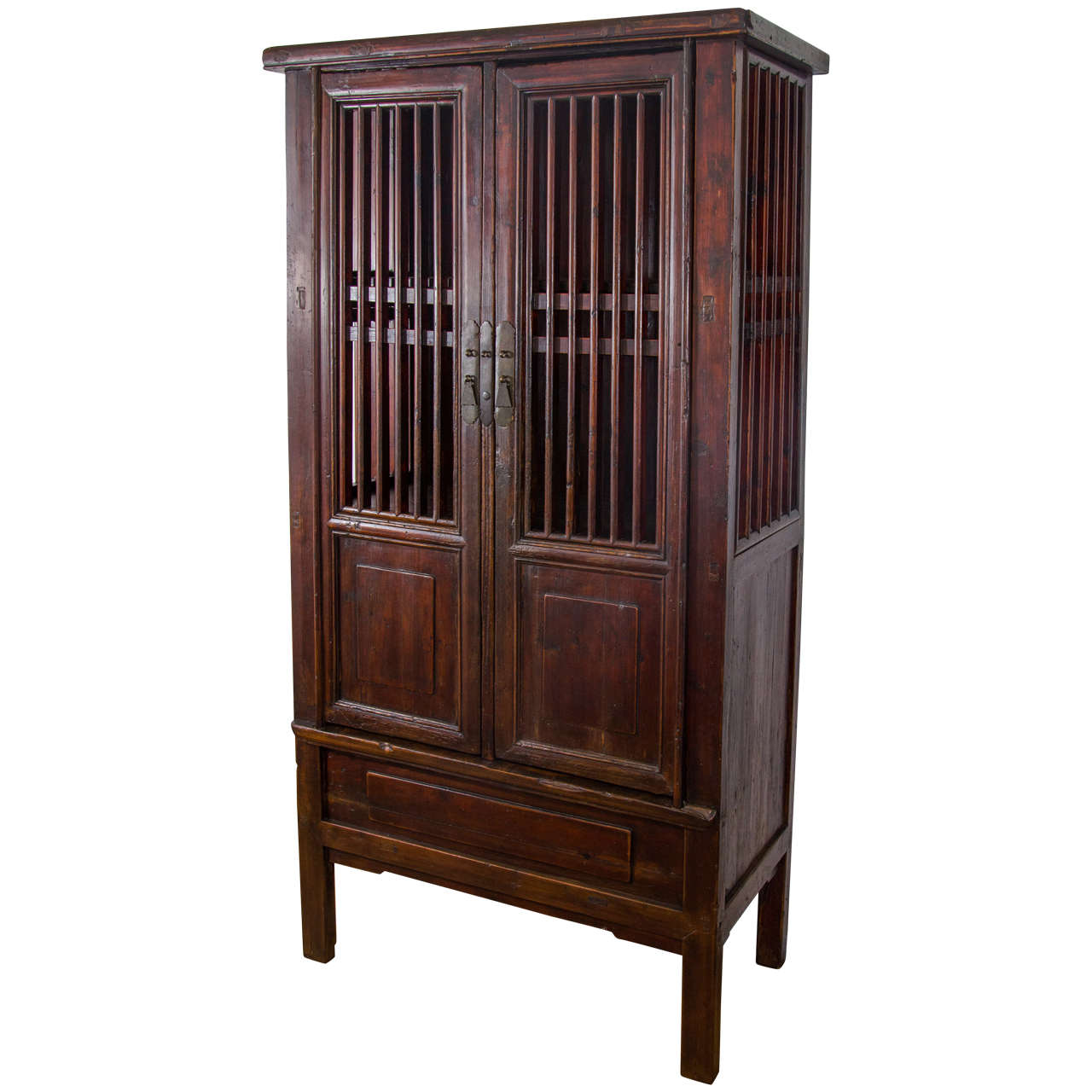 19th Century Tall Chinese Fruit or Vegetable Storage Cabinet