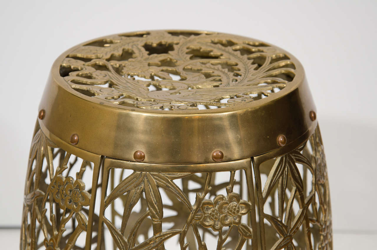 Midcentury Asian Inspired Garden Stool at 1stdibs
