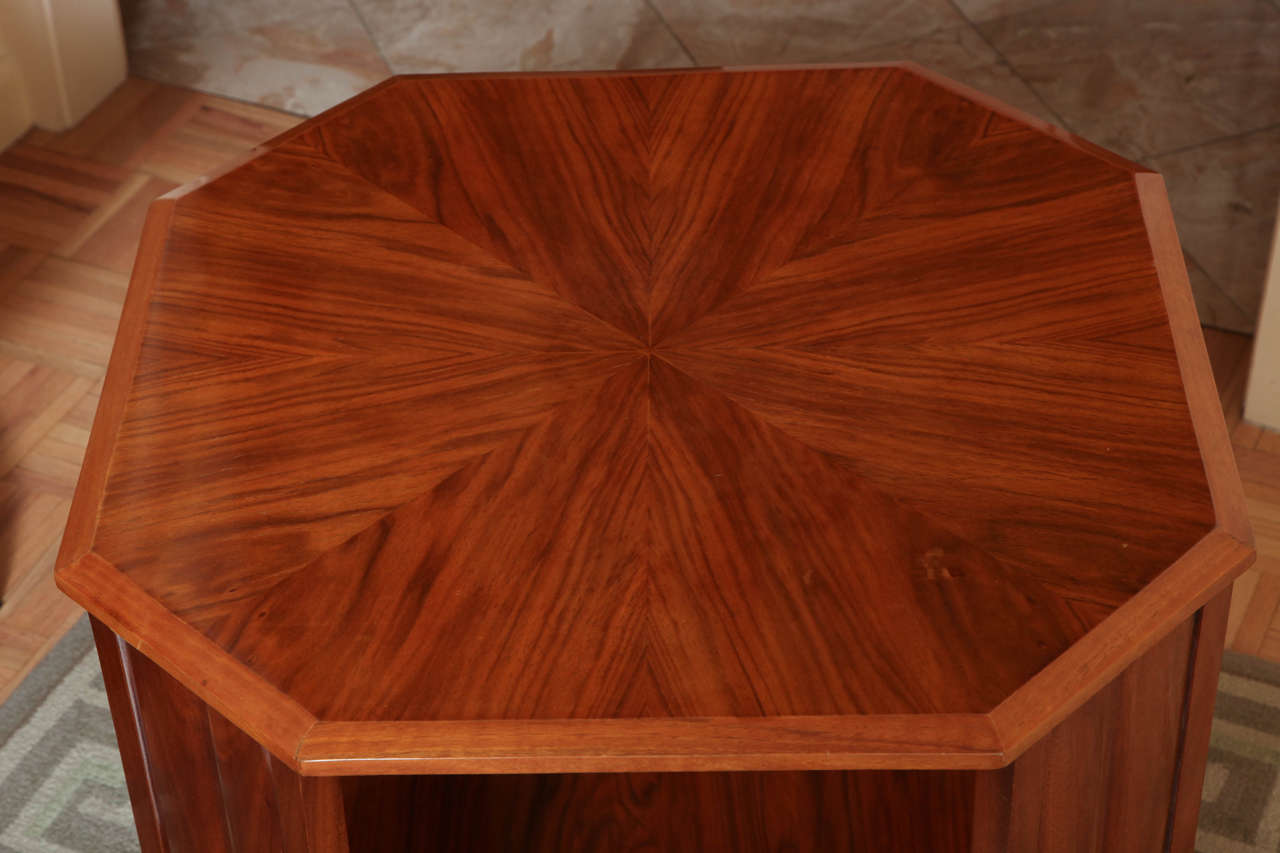 Mid-20th Century Art Deco Walnut Side Table For Sale