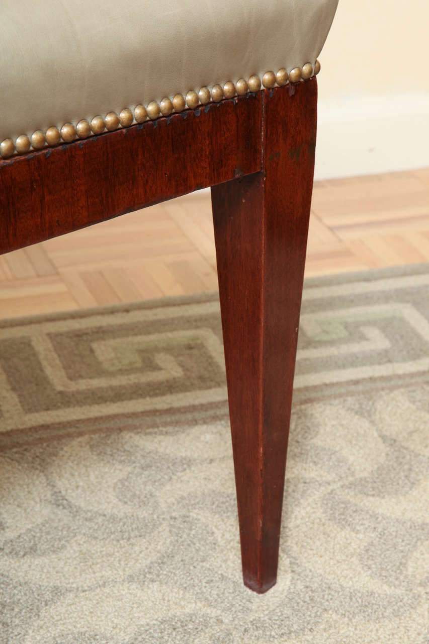 Fine Pair of Biedermeier Mahogany and Penwork Armchairs 1