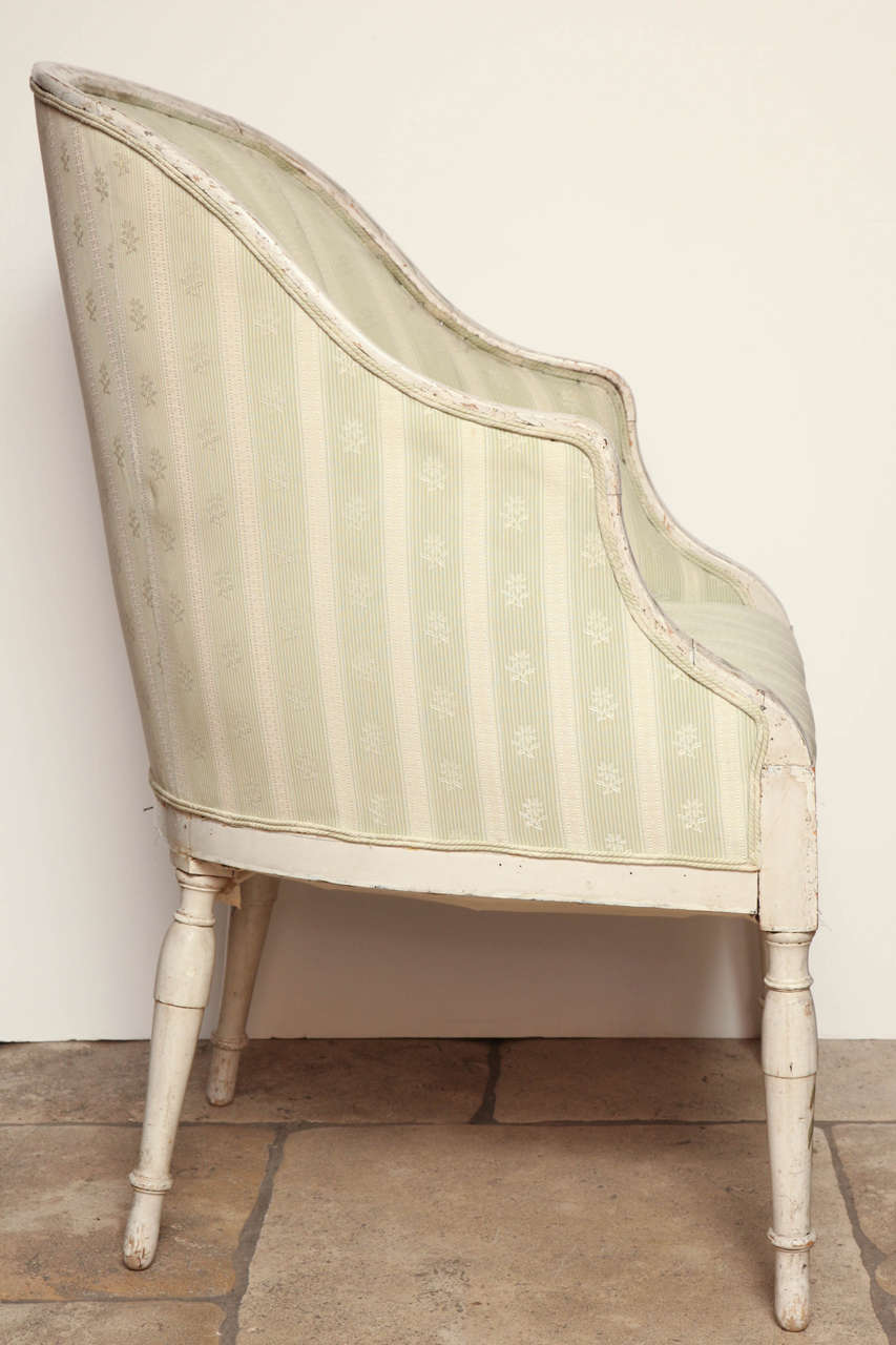 Hepplewhite Cream Painted Tub Chair 3