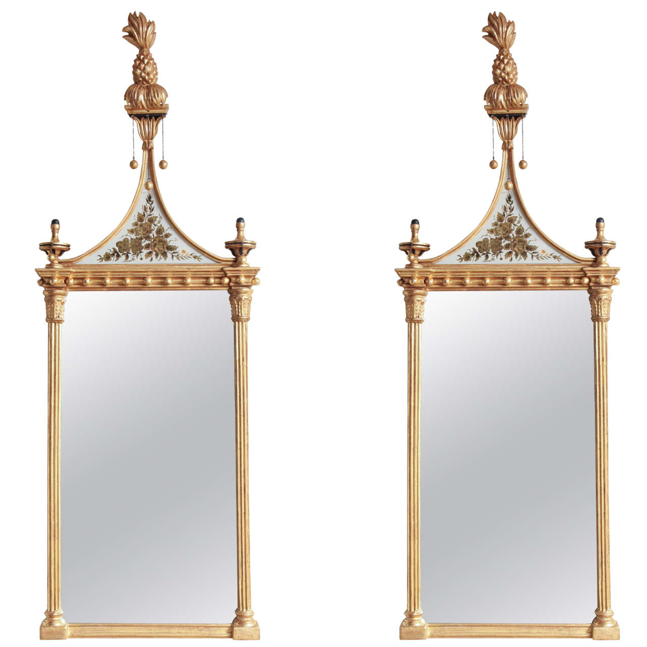 Pair of Federal Pier Mirrors at 1stDibs