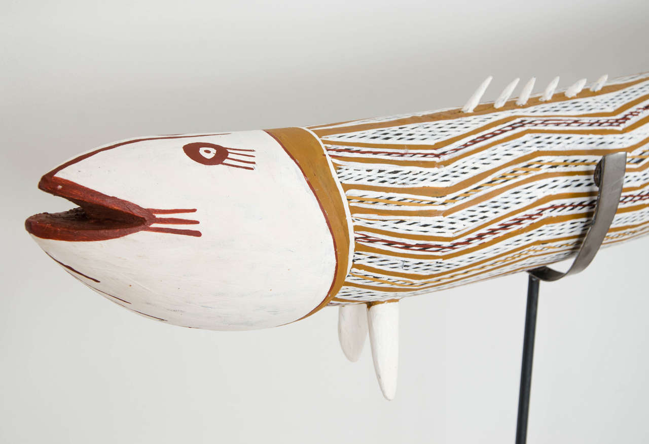 'Makani' Australian Aboriginal Fish Sculpture In Excellent Condition For Sale In London, GB