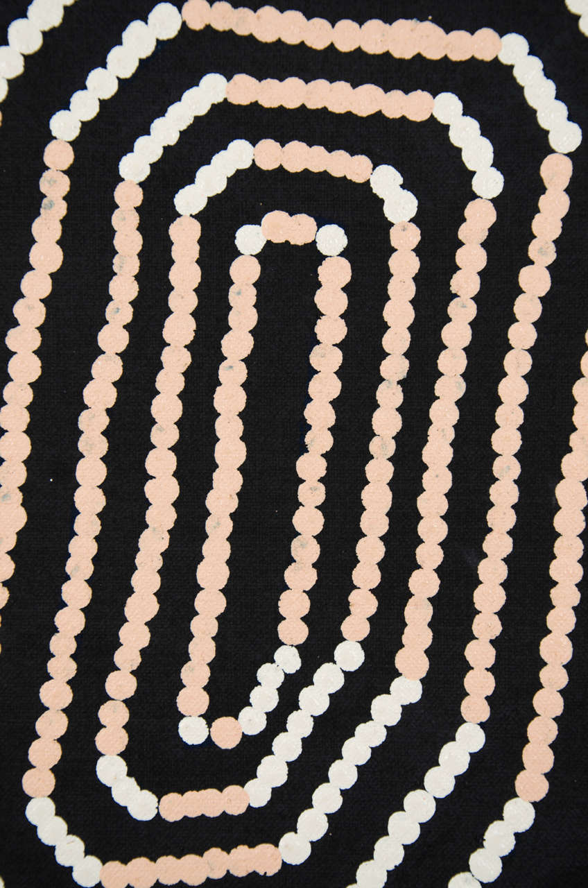 Contemporary 'Itilangi Tjukurpa', Australian Aboriginal Painting, monochrome pattern
