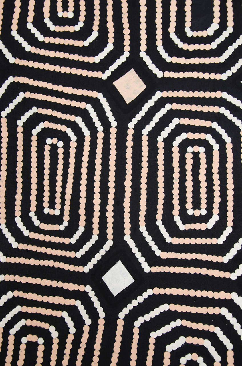 'Itilangi Tjukurpa', Australian Aboriginal Painting, monochrome pattern 1