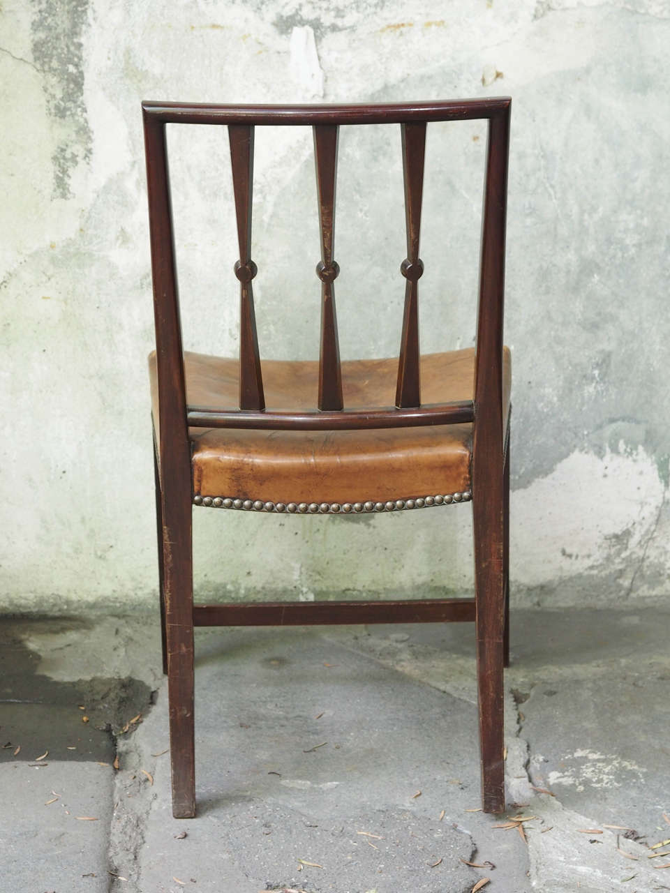 Six English Georgian Mahogany Dining Chairs 4