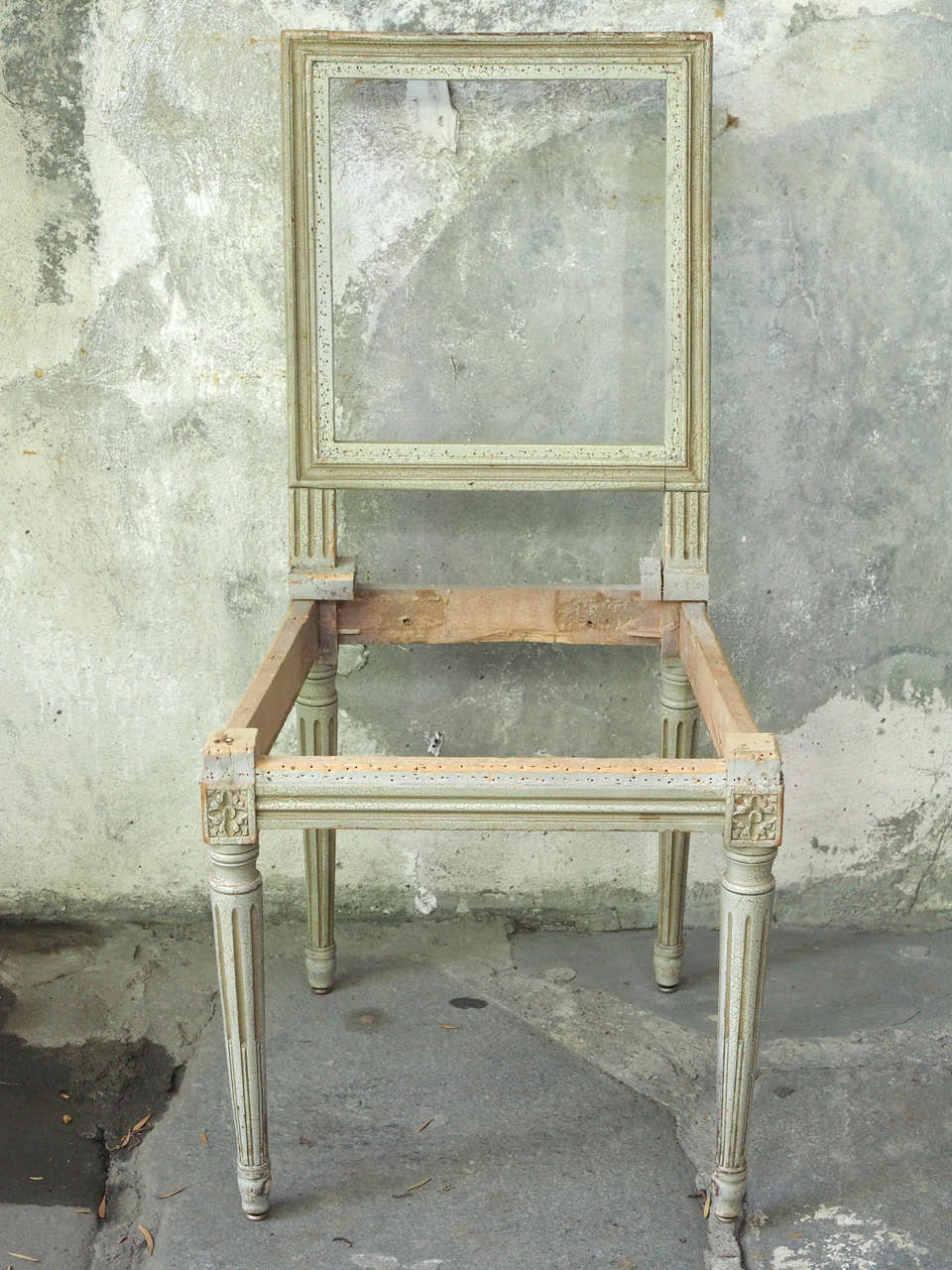 French Set of 22 Painted Louis XVI Style Dining Chairs For Sale