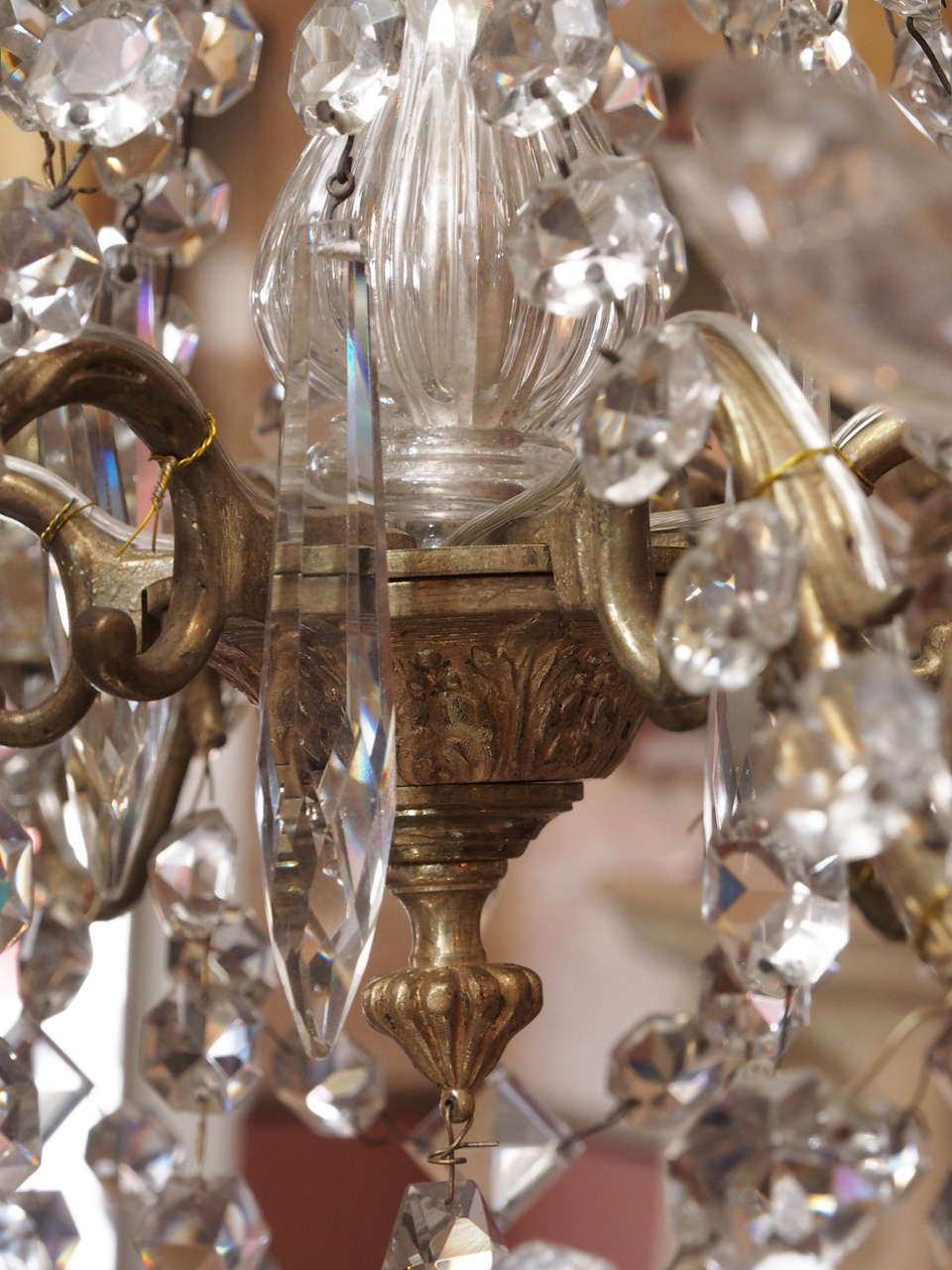 19th Century French Restauration Period Crystal Chandelier For Sale
