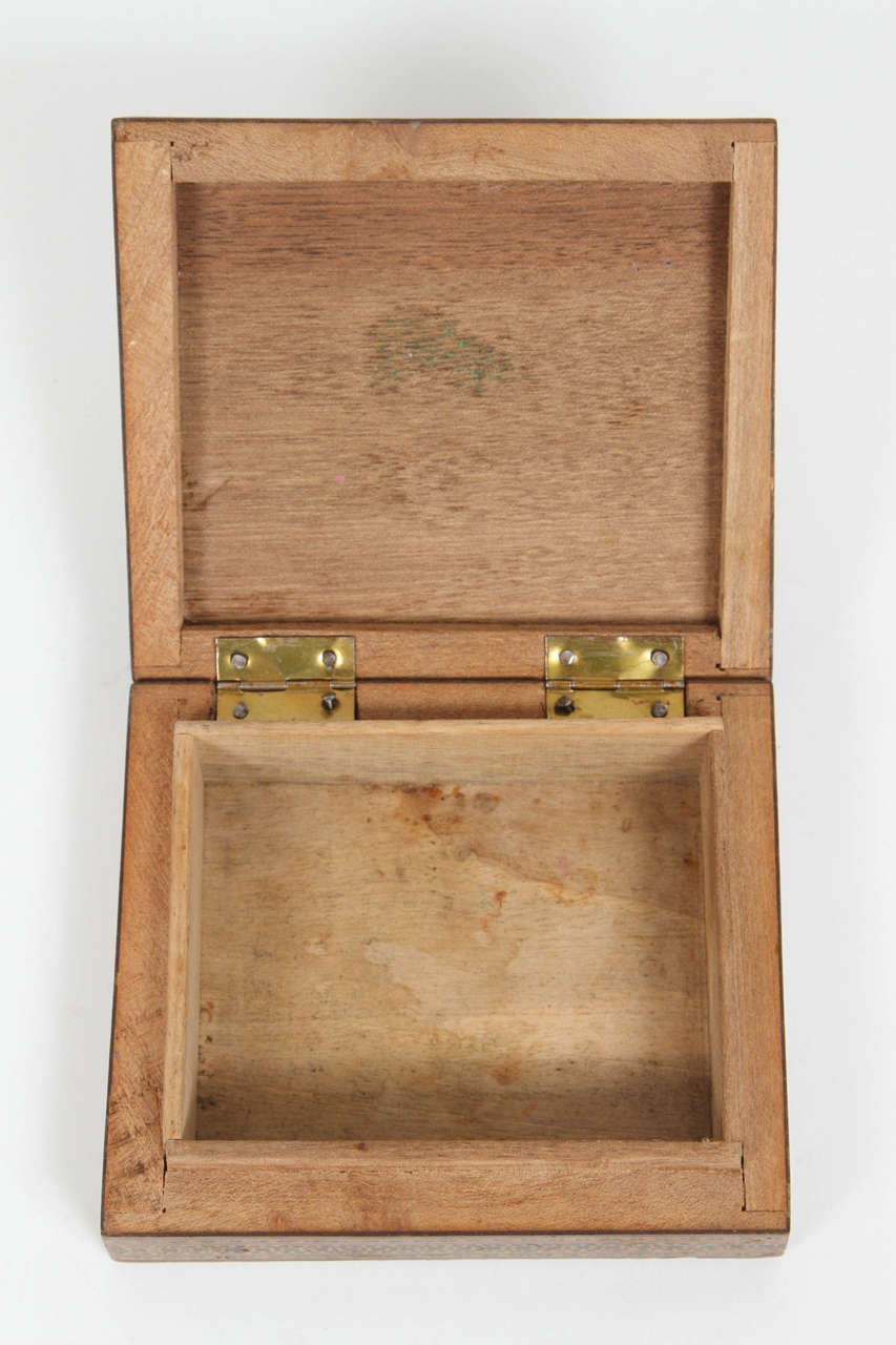 Inlay Antique Islamic Persian Wooden Box