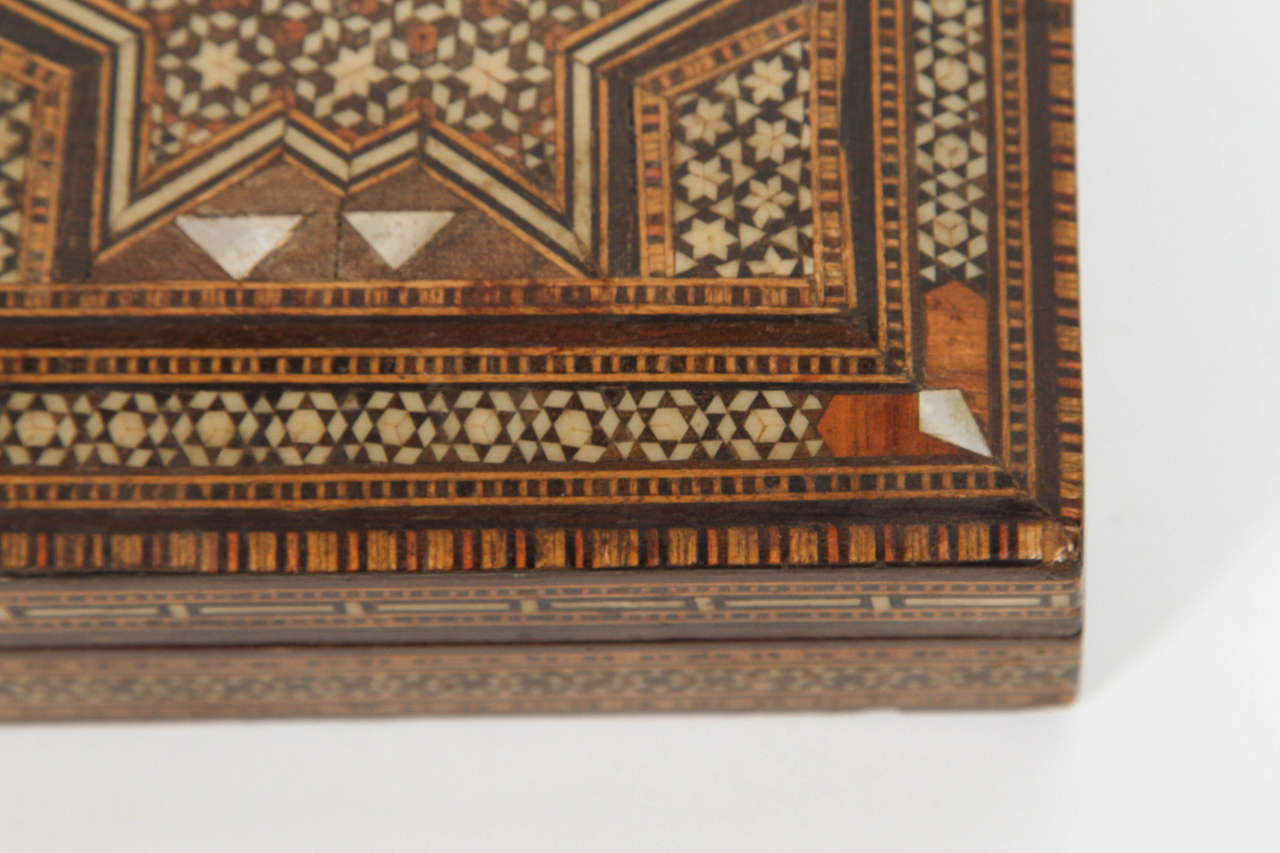 19th Century Antique Islamic Persian Wooden Box