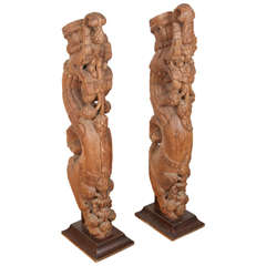 Architectural Carved Wood Temple Truss from India 8