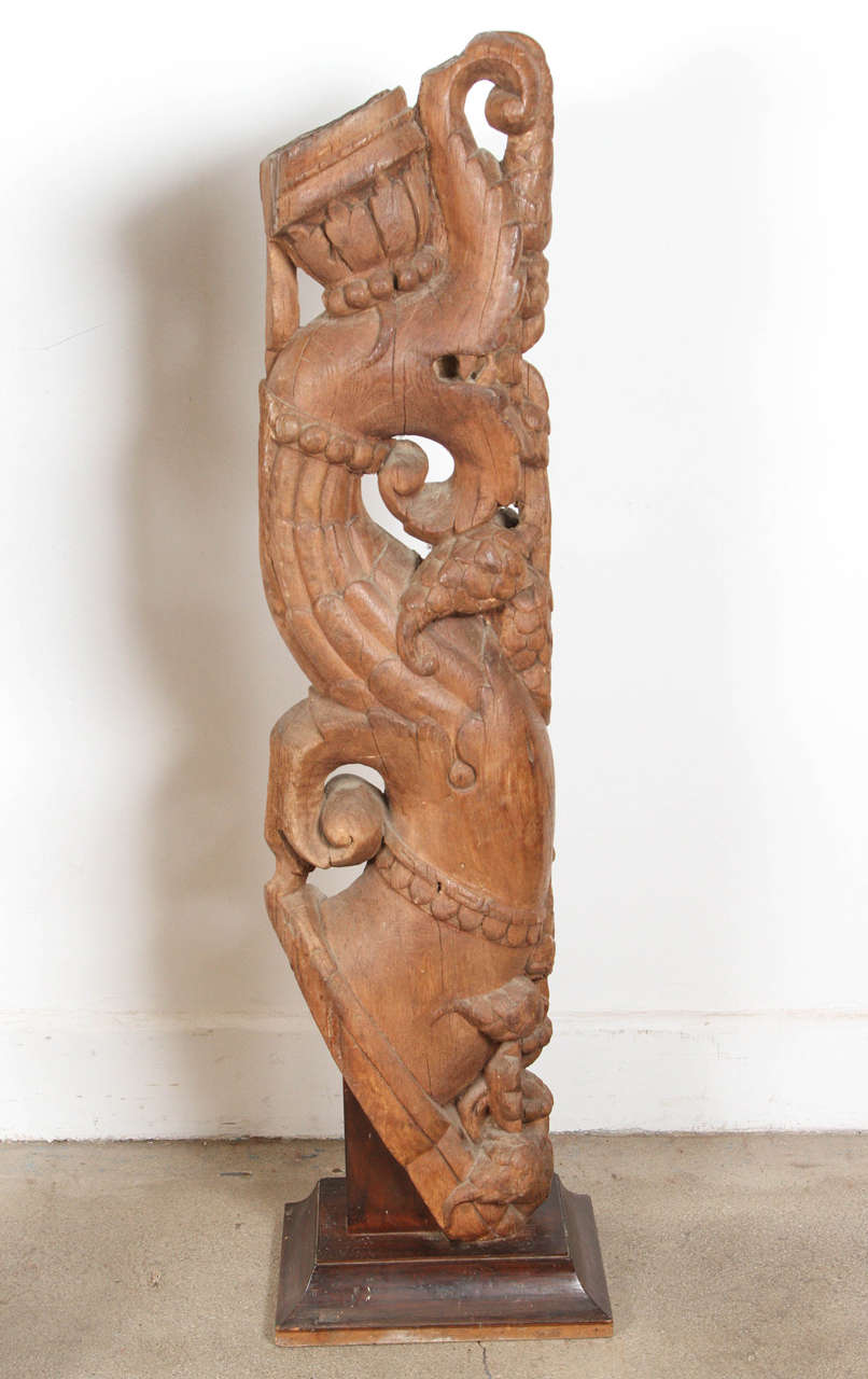 Architectural Carved Wood Temple Truss from India For Sale at 1stDibs