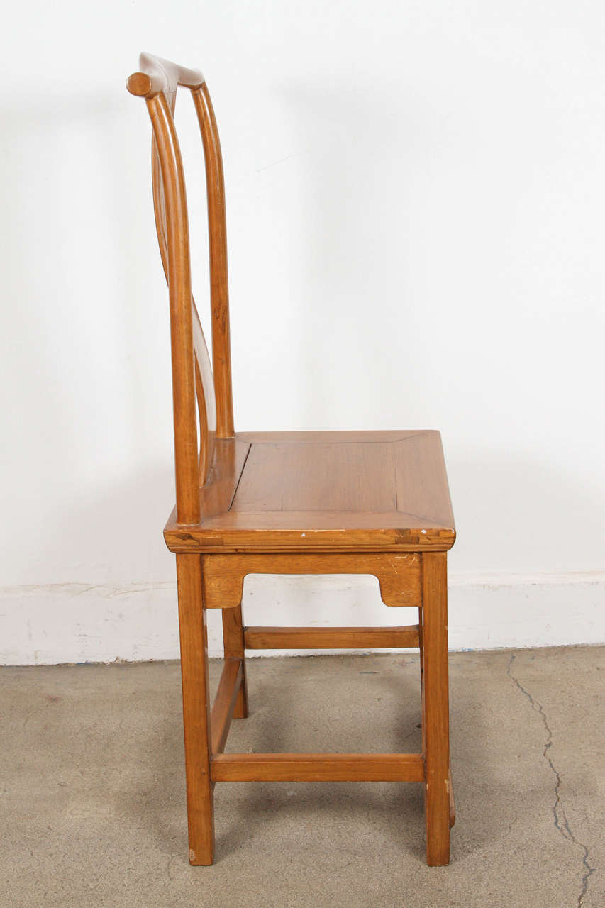 Set of Eight Vintage MCM Chinese Dining Room Chairs in Ming Style For