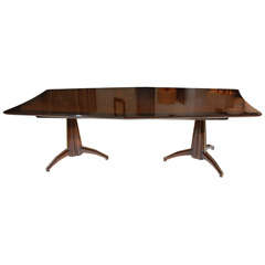 Large Double Pedestal  Dining Table by Monteverdi-Young