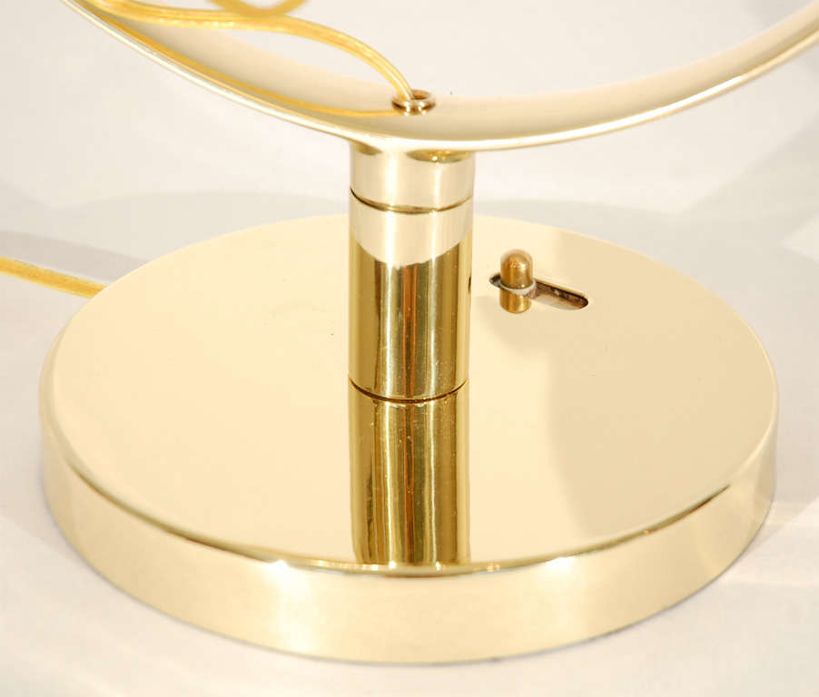 American Illuminated Brass Vanity Mirror