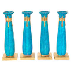 Set of Four Candlesticks by Durant Kilns