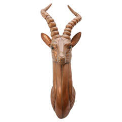 Copper Gazelle Sculpture by Sergio Bustamante