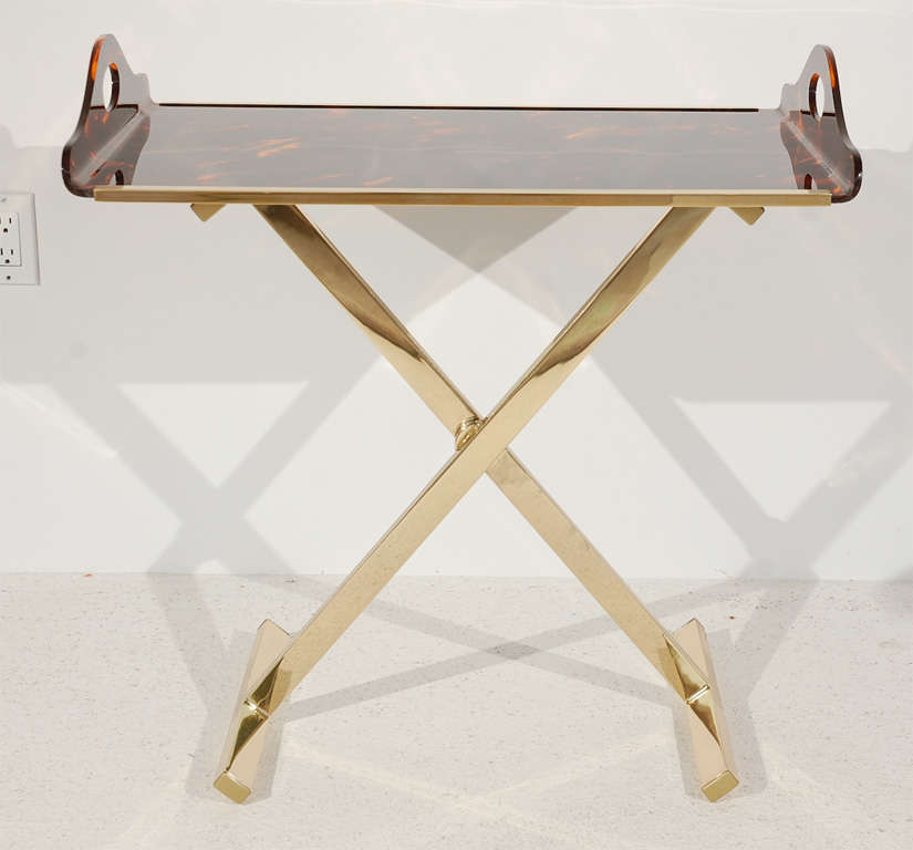 Adjustable Height Butler's Tray and Stand by Gabriella Crespi 2