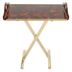 Adjustable Height Butler's Tray and Stand by Gabriella Crespi