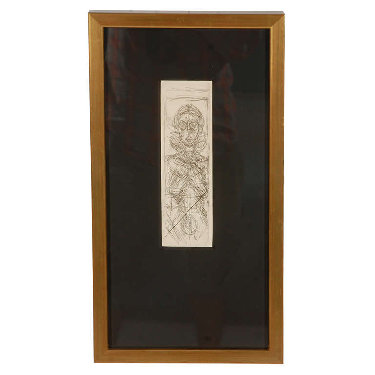 Lithograph of a Woman by Alberto Giacometti at 1stdibs