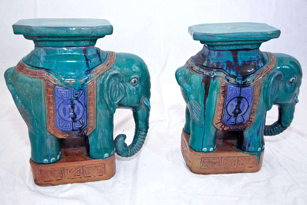 Decorative Elephant Garden Stools 4