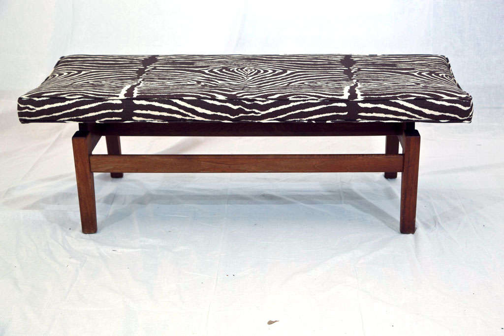 Teak Bench in the Style of Jens Risom For Sale 1