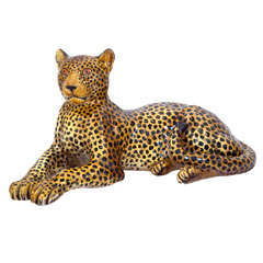 Grand léopard Art Déco