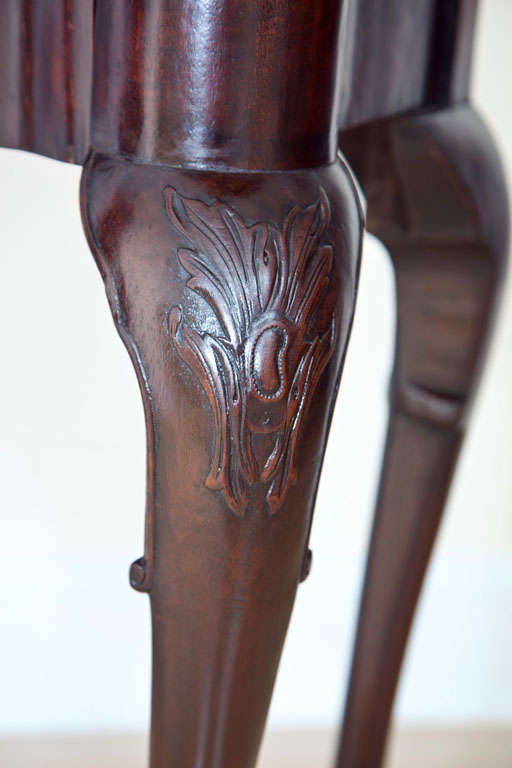 American 19th Century Mahogany Games Table with Claw Feet