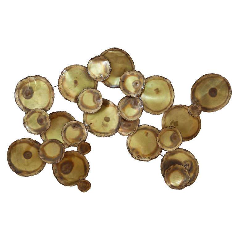 Unusual Curtis Jere Raindrops Sculpture For Sale