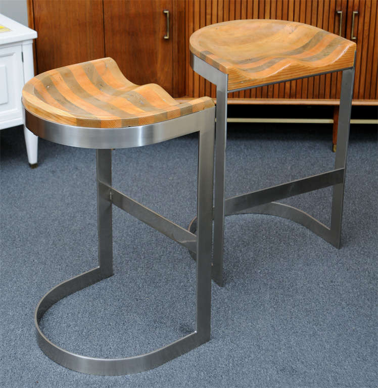 wooden saddle bar stools