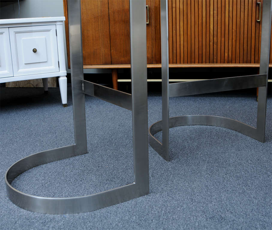 Rare Wood Saddle Seat Warren Bacon Bar Stools at 1stDibs