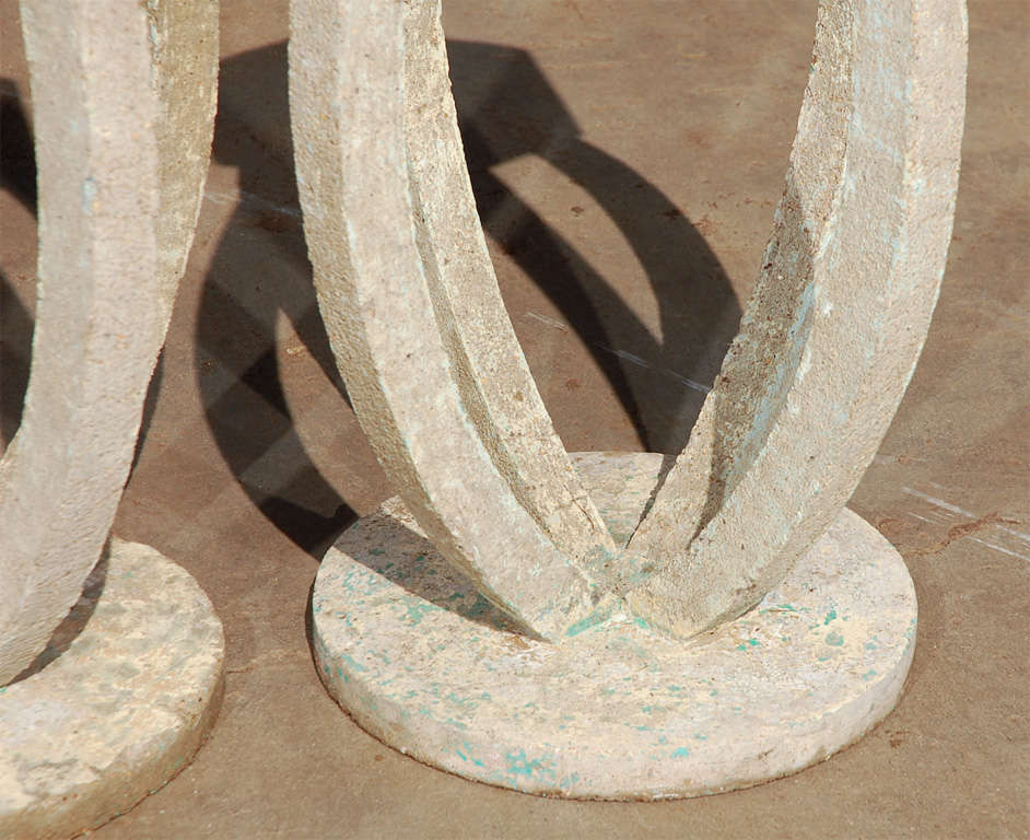 19th Century Unique Concrete Pedestals