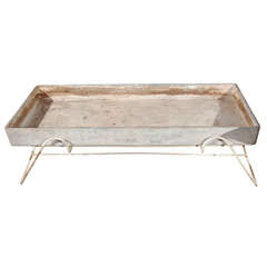 Used Fiber Cement Trough On Metal Base